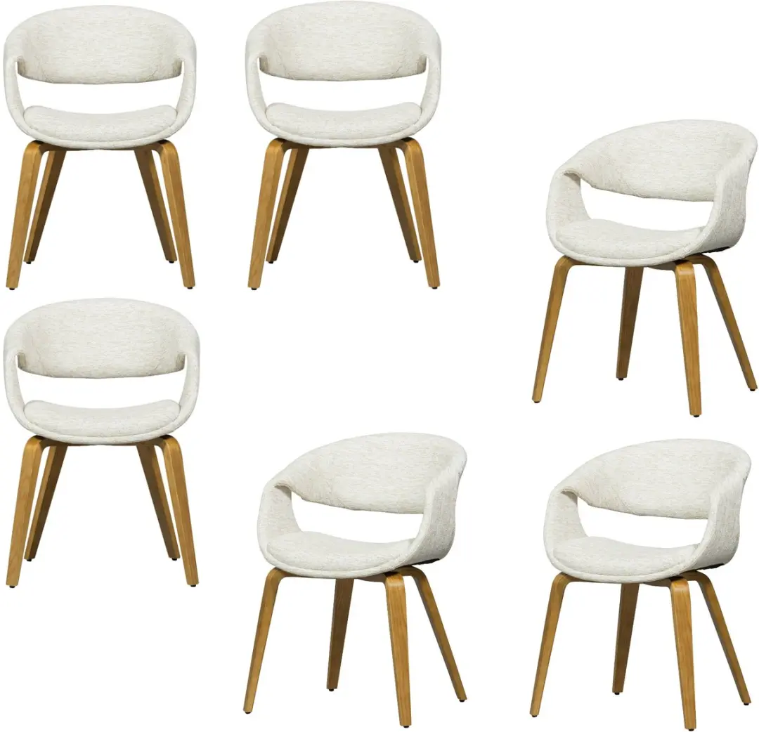 WOOOD Yossi Eetkamerstoelen Houten Naturel Poot