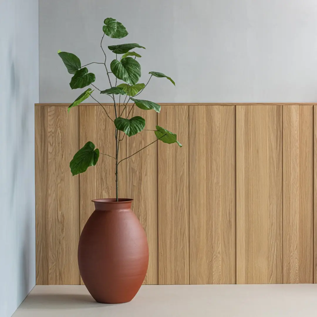 WOOOD Caro Vaas XXL - Bruin 70x50x50 - afbeelding 3 van 3