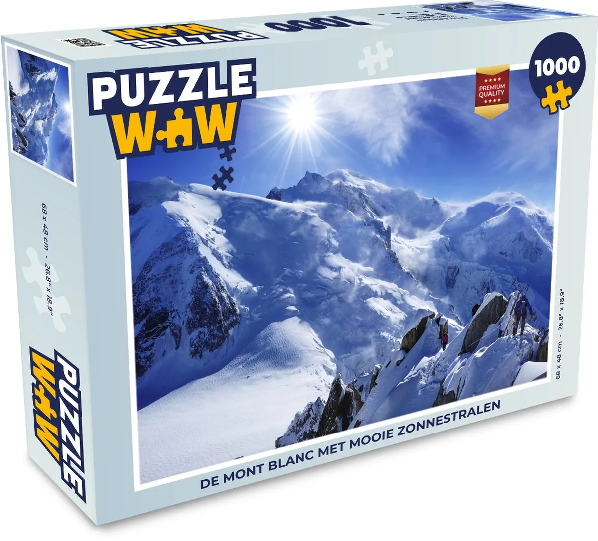 PuzzleWow De Mont Blanc Legpuzzel 1000 Stuks