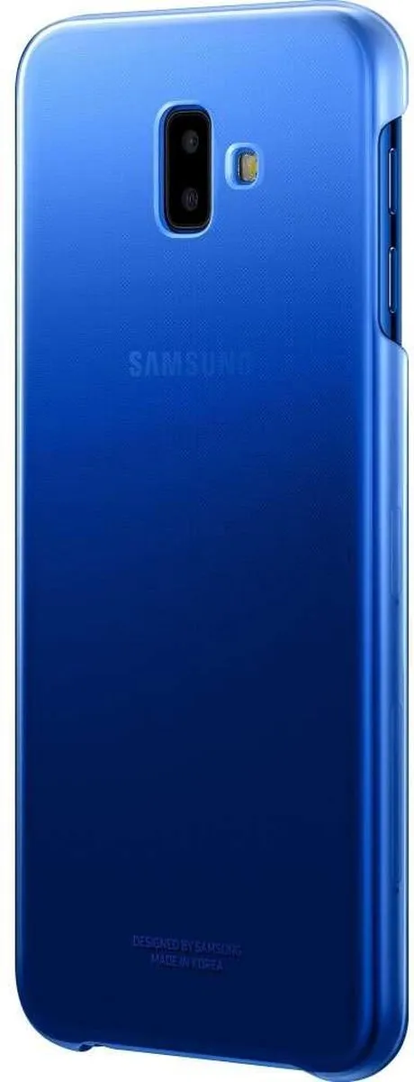 Samsung Galaxy J6+ Clear Cover - Blauw - afbeelding 6 van 6