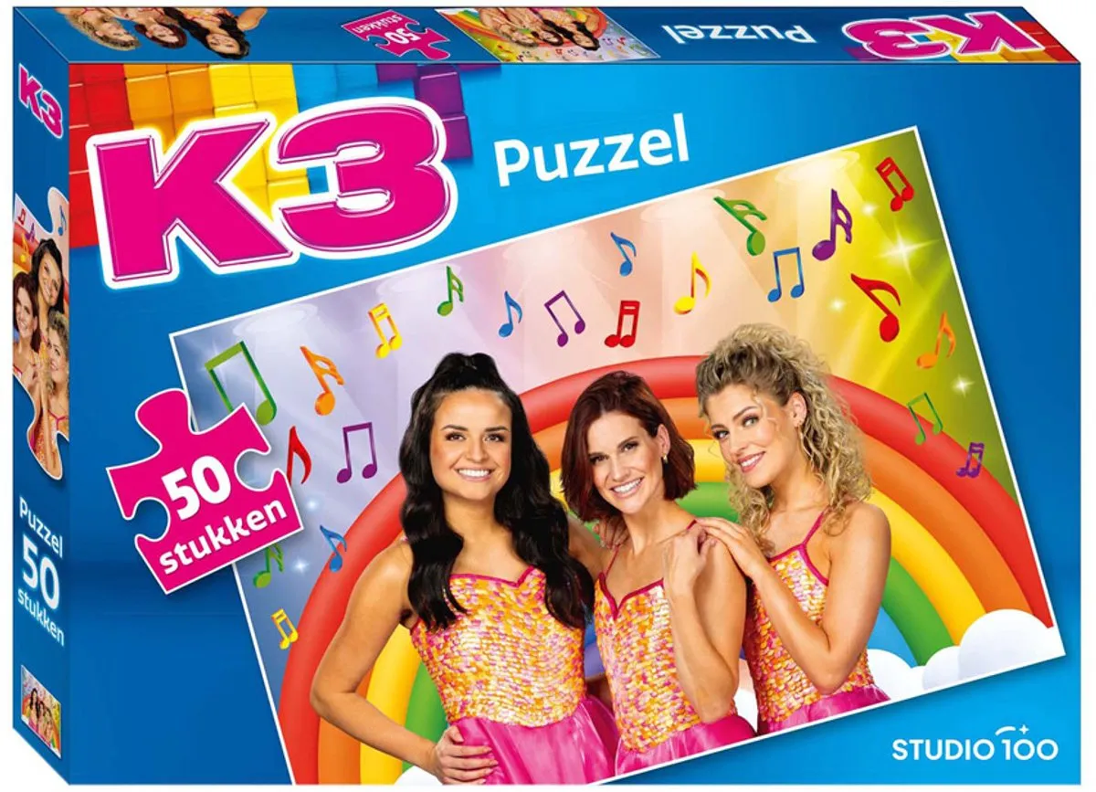 K3 Puzzel Zeemeerminjurk 50 Stuks - Multikleuren