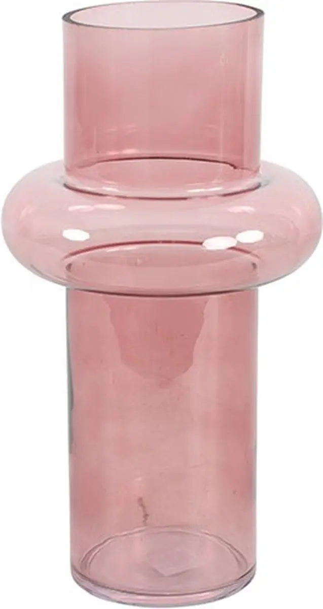 Countryfield Vaas Amy glas L17B17H31CM d.roze