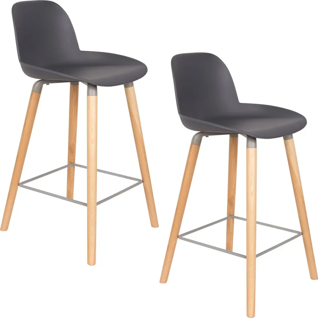 Zuiver Albert Kuip Barkrukken 65 cm Donkergrijs