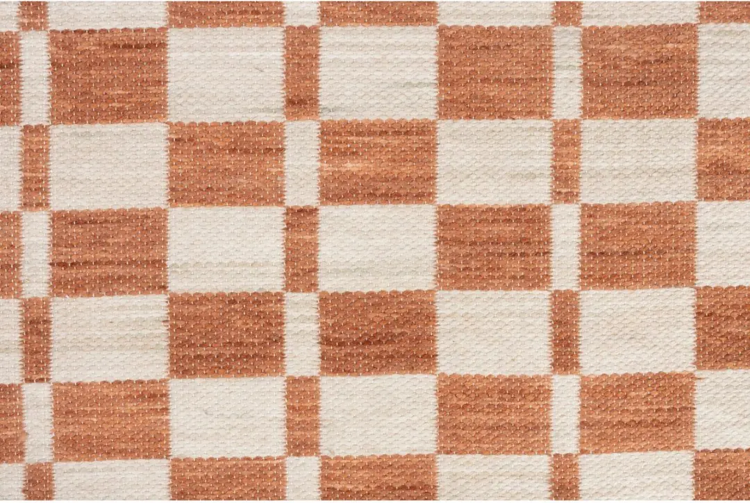 Zuiver Checker Vloerkleed 160x230cm - Beige - afbeelding 2 van 6