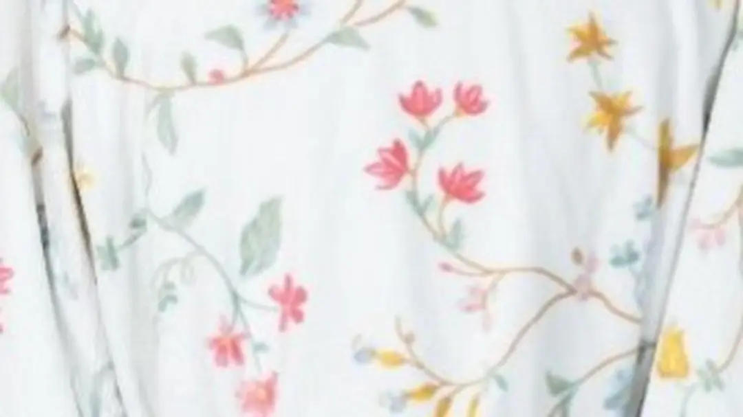 Pip Studio Les Fleurs Badjas - Wit S - afbeelding 4 van 6