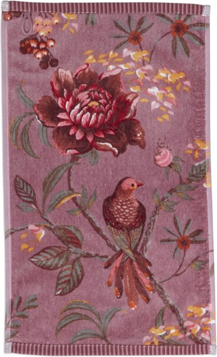 Pip Studio Secret Garden Gastendoekje Mauve 30x50cm - afbeelding 2 van 4