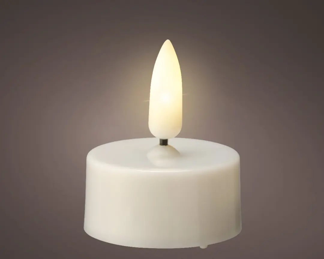 LED theelicht waxinelicht wit