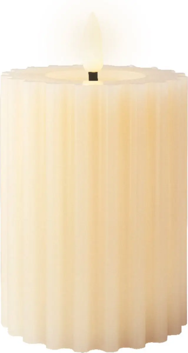 Lumineo Luxe LED Kaars Stripe Warm Wit