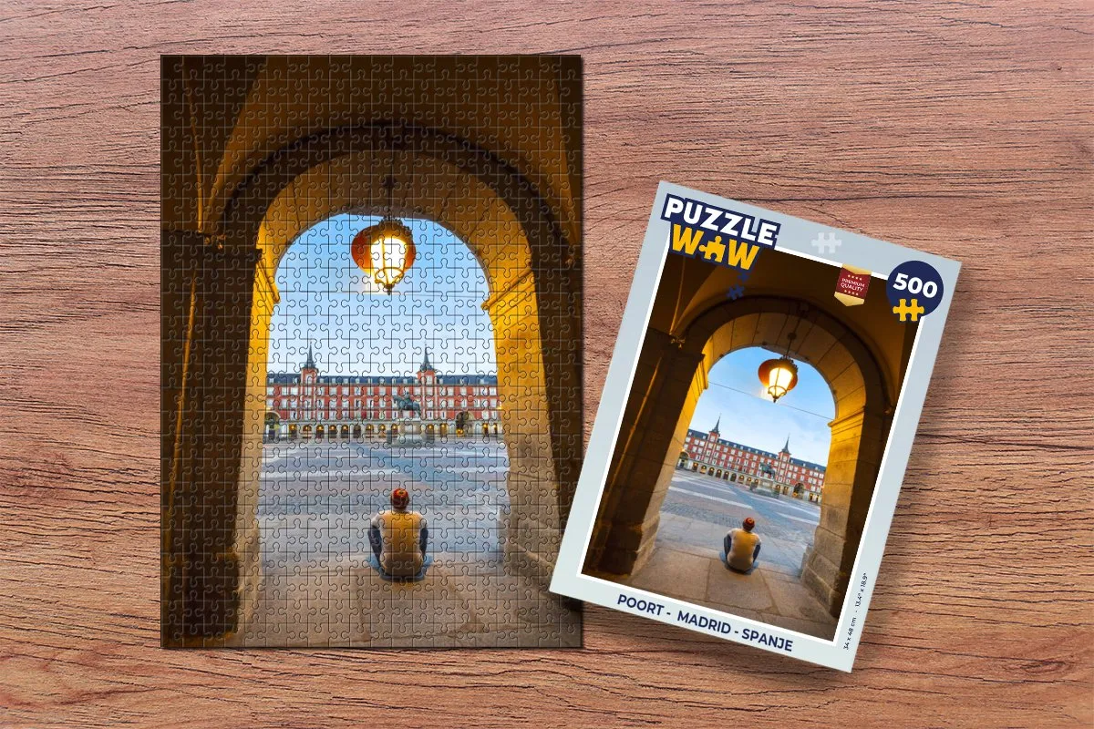 PuzzleWow Madrid Legpuzzel 500 Stuks - Multicolor