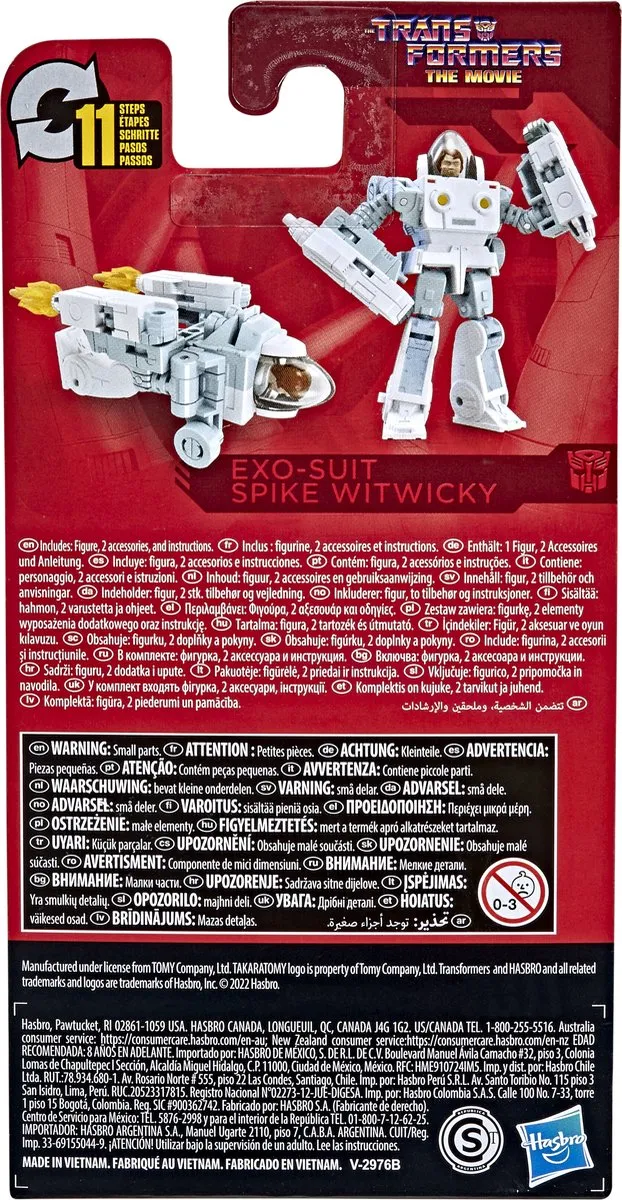 Transformers Studio Series F31425X0 Exo-Suit Spike Actiefiguur - 9cm - Multicolor