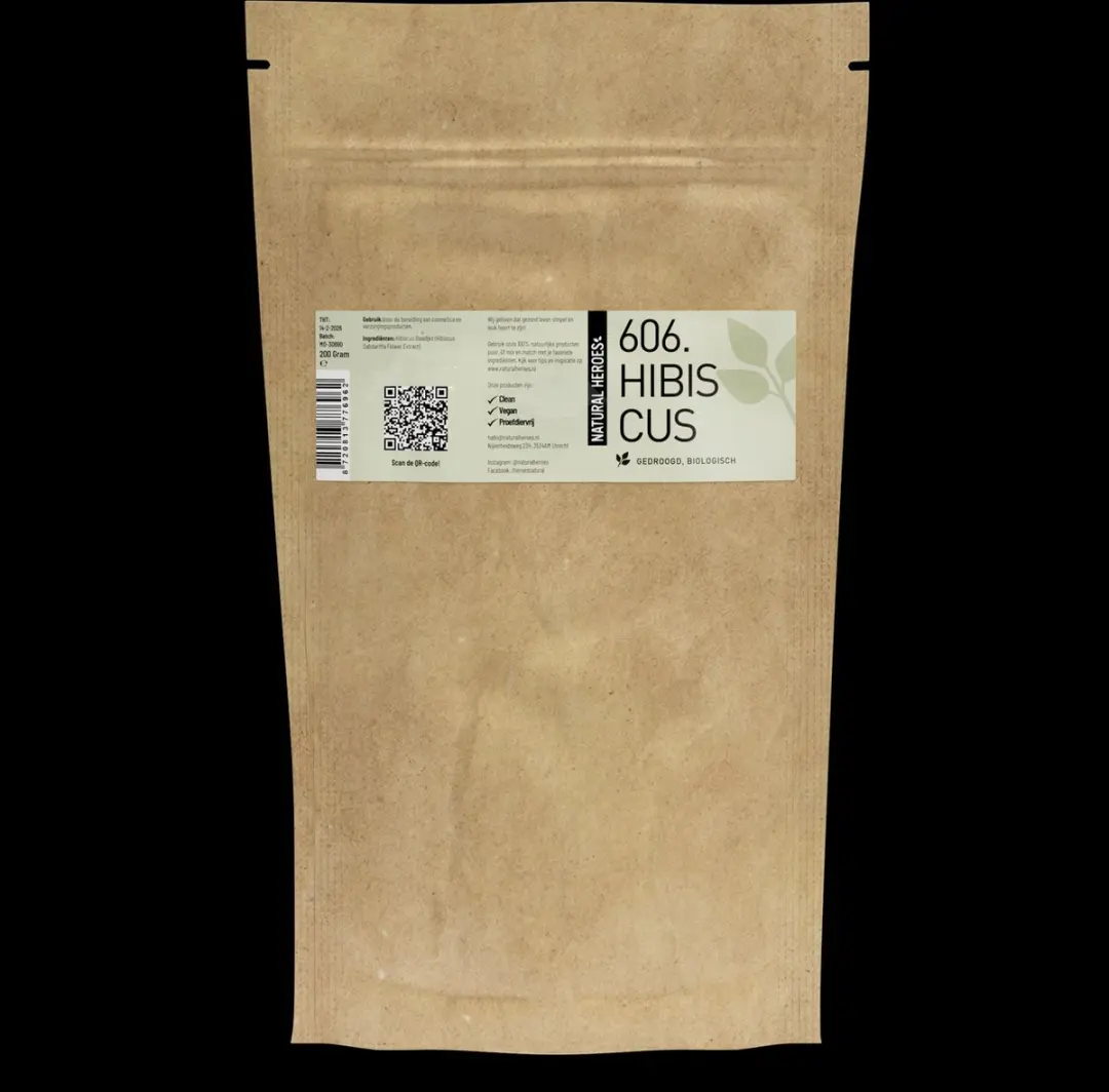 Natural Heroes Hibiscus Gedroogd Biologisch 200g