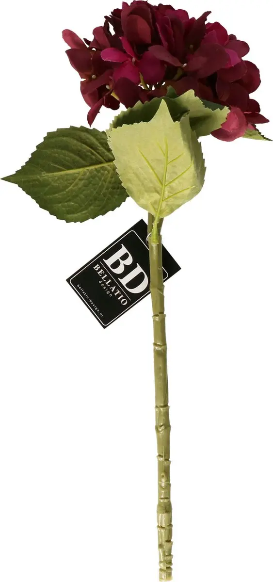 Bellatio Design Kunstbloem Hortensia tak