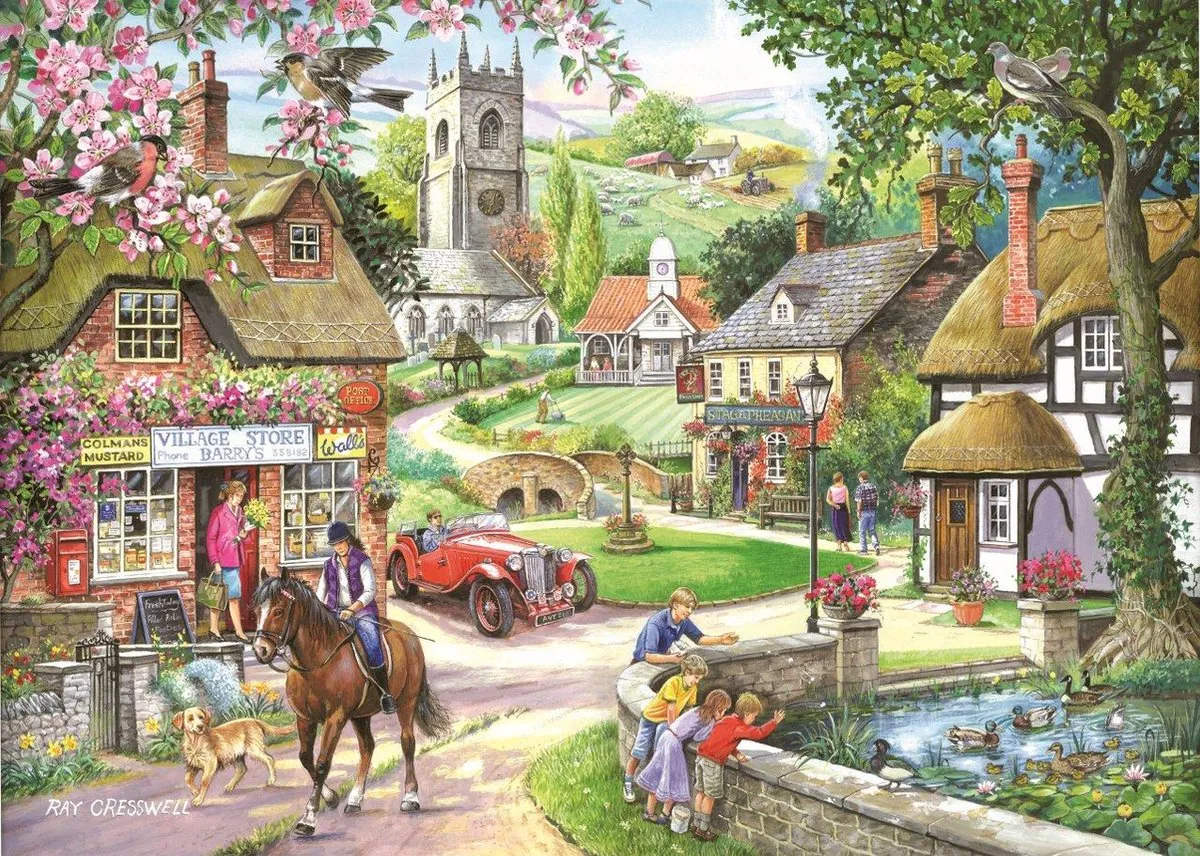 House Of Puzzles Feeding The Ducks Legpuzzel 1000 Stuks - HP0209