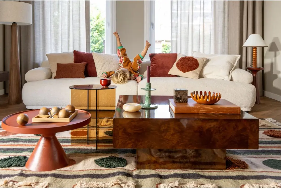 Zuiver Onda Decoratieve Schaal Set - 2 Stuks Cognac - afbeelding 5 van 6