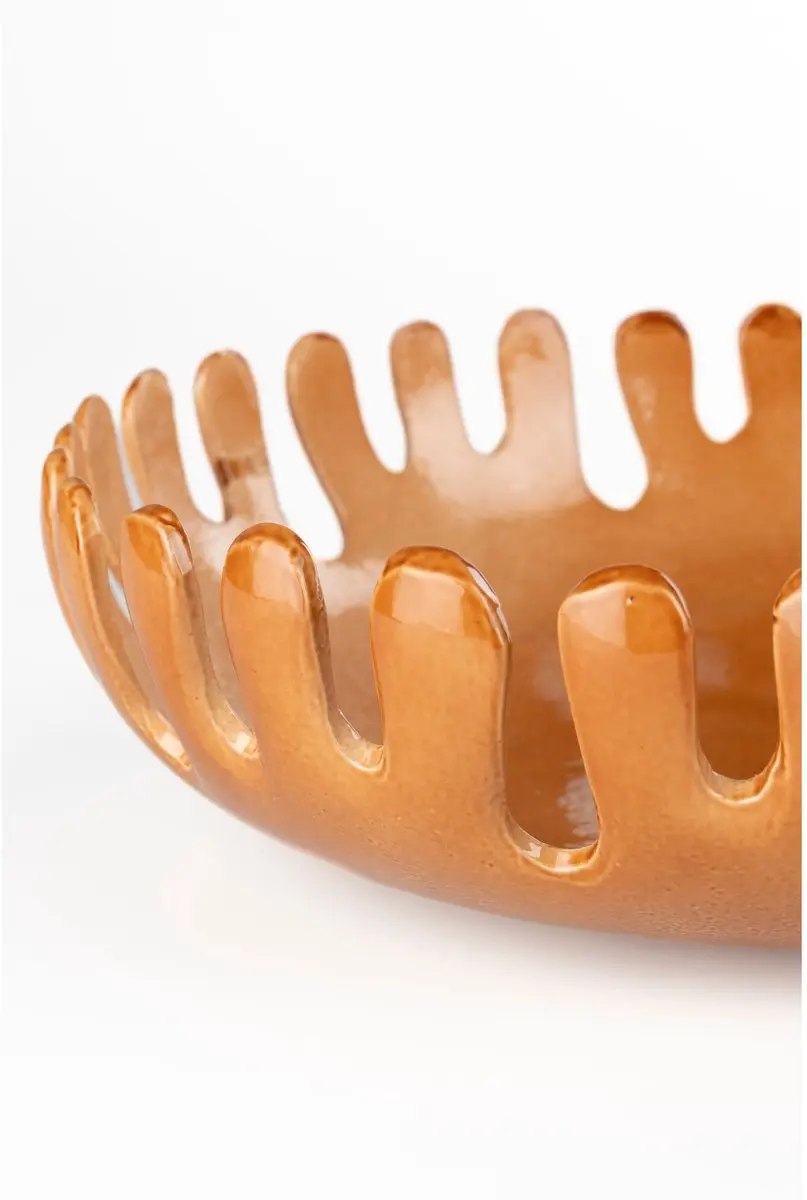 Zuiver Onda Decoratieve Schaal Set - 2 Stuks Cognac - afbeelding 3 van 6
