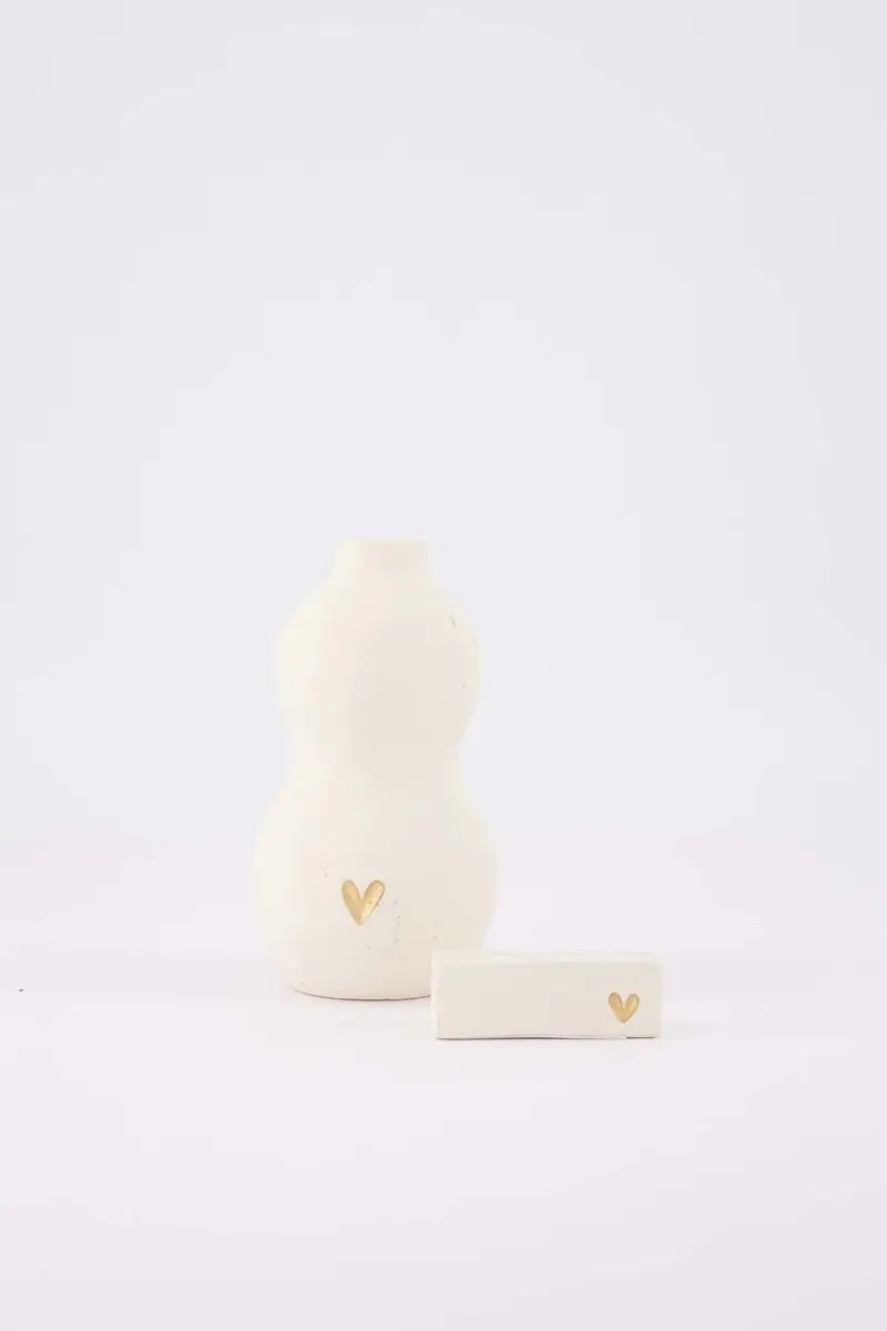 Zusss Set Van 2 Keramieken Woonaccessoires