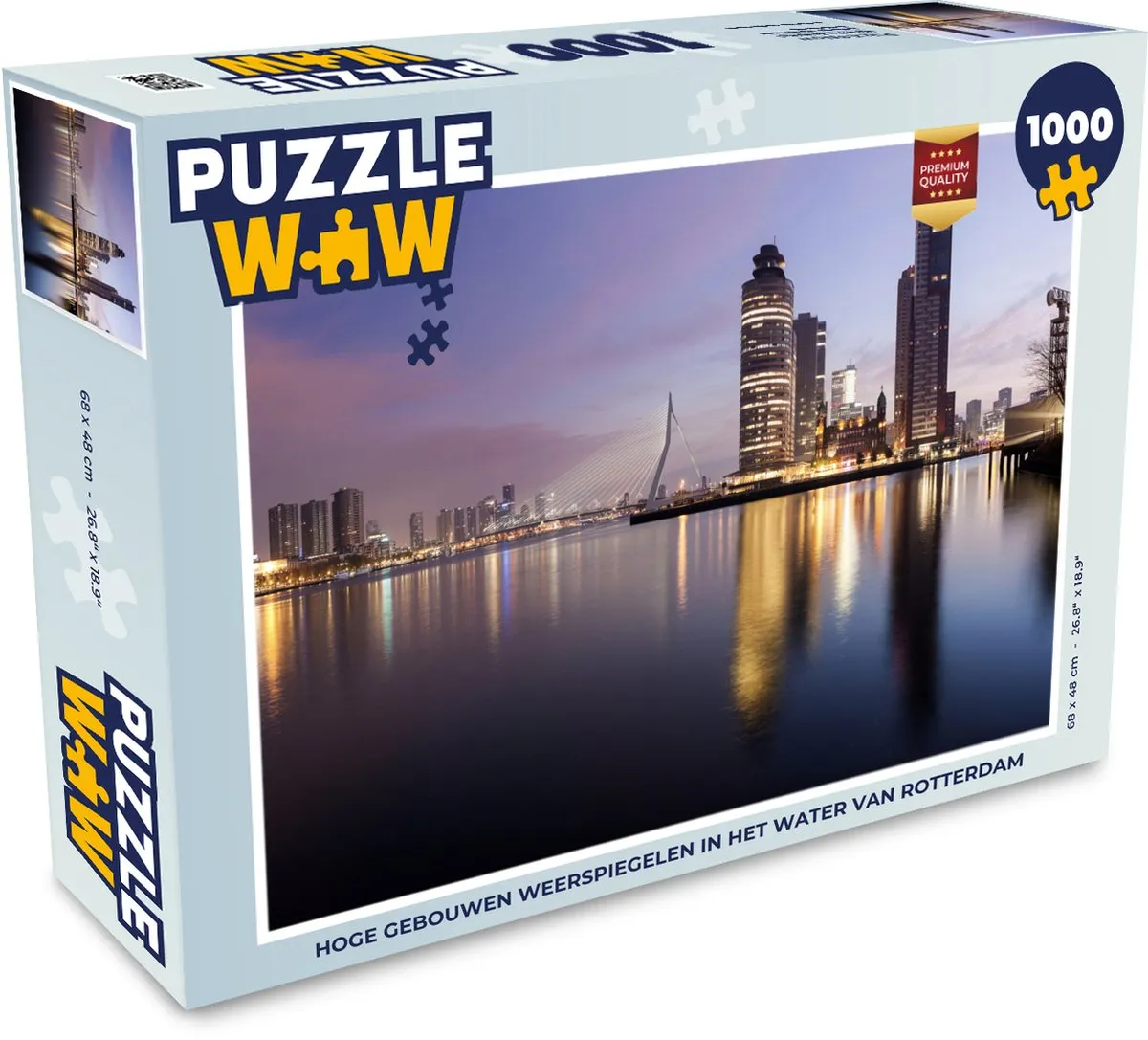 PuzzleWow Rotterdam Water Wolkenkrabber Legpuzzel 1000 Stuks