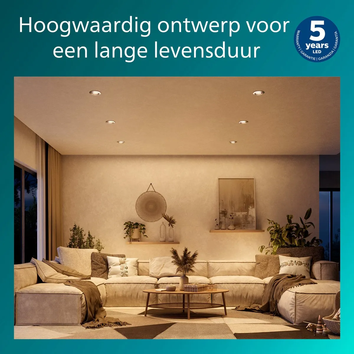Philips Peridot Inbouwspot GU10 7W - Nikkel - afbeelding 6 van 6