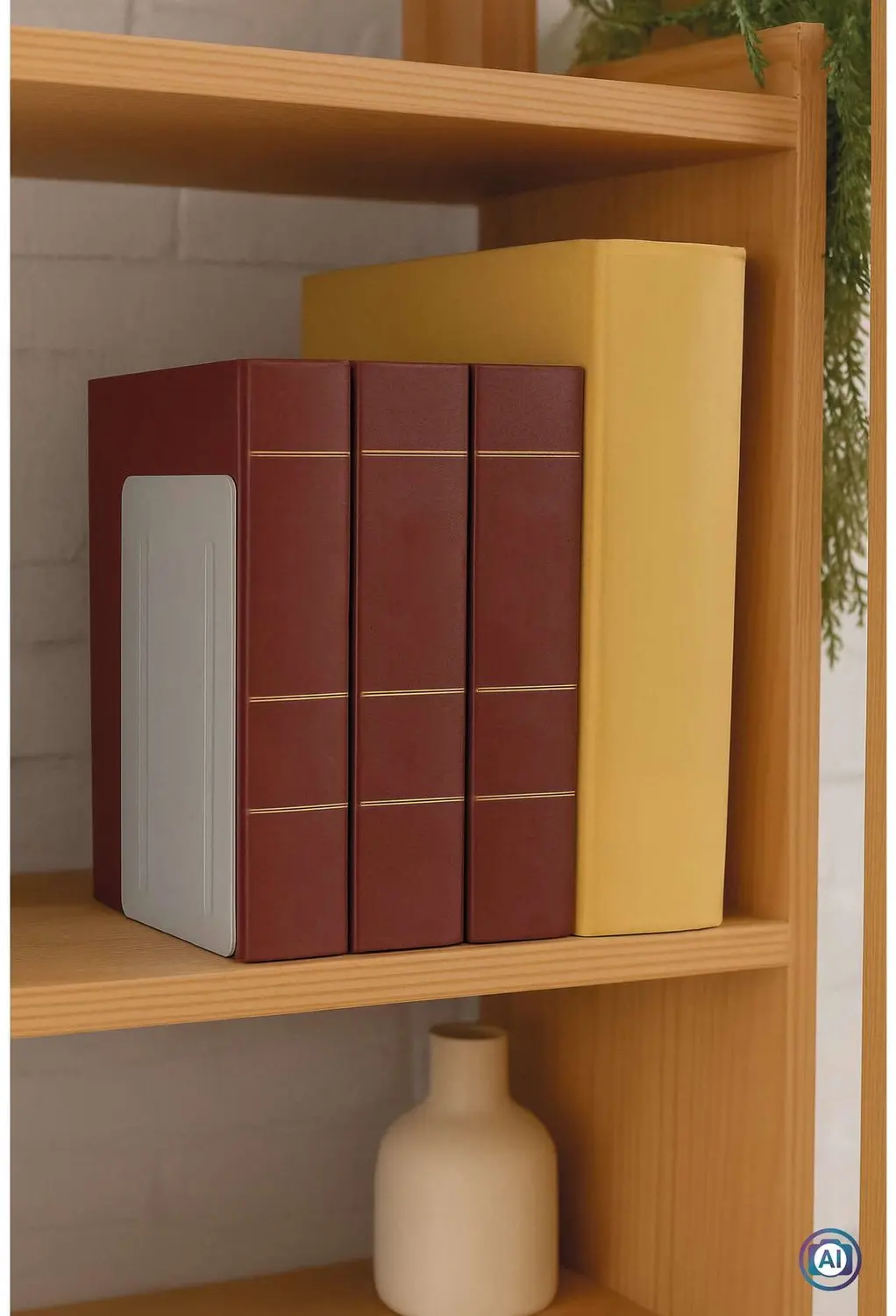 MAUL Boekensteunen Staal 14x12x24cm Grijs - afbeelding 3 van 6
