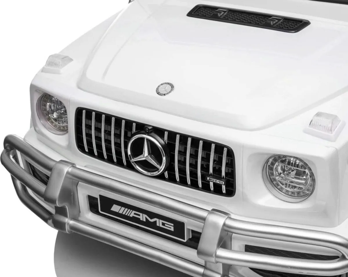 Mercedes G63 AMG 2-zits Kinderauto - Wit - afbeelding 5 van 6