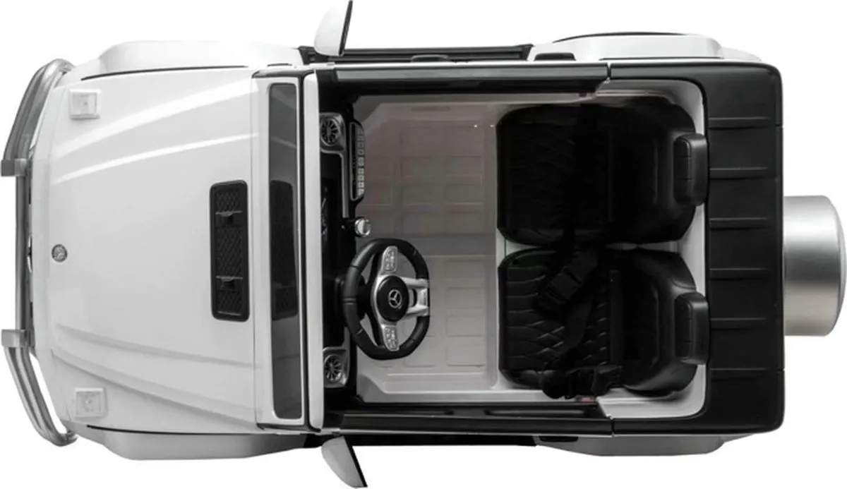 Mercedes G63 AMG 2-zits Kinderauto - Wit - afbeelding 3 van 6