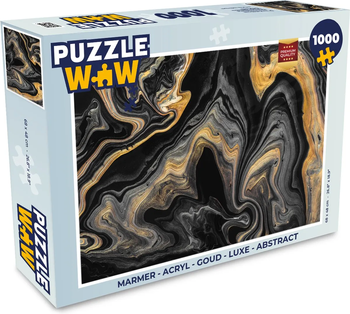 PuzzleWow Marmer Acryl Legpuzzel 1000 Stuks
