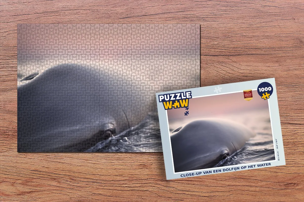 PuzzleWow Dolfijn Legpuzzel 1000 Stuks - Multicolor