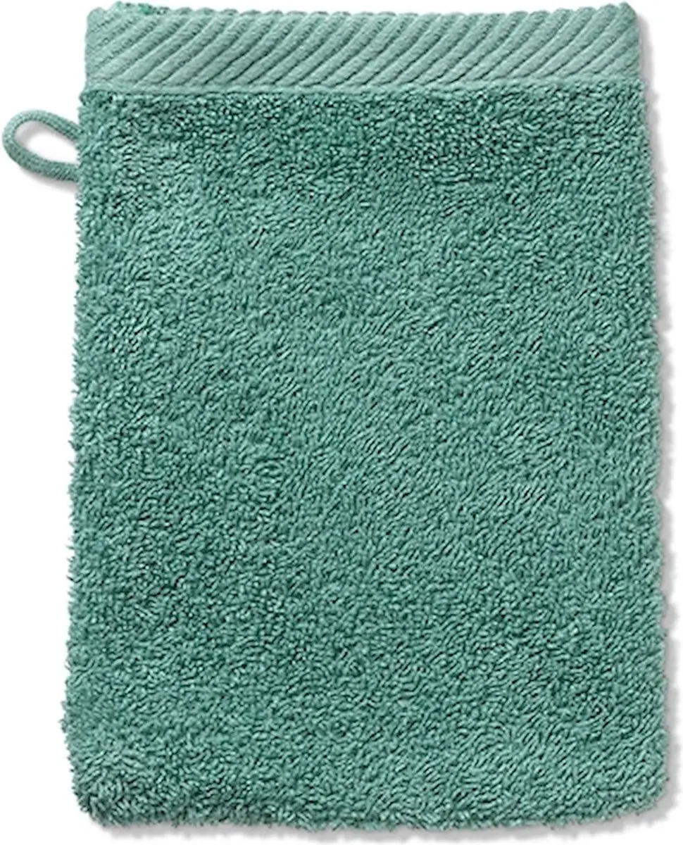 Washandje, Set van 3 Stuks, 15 x 21 cm, Jade Groen, Katoen