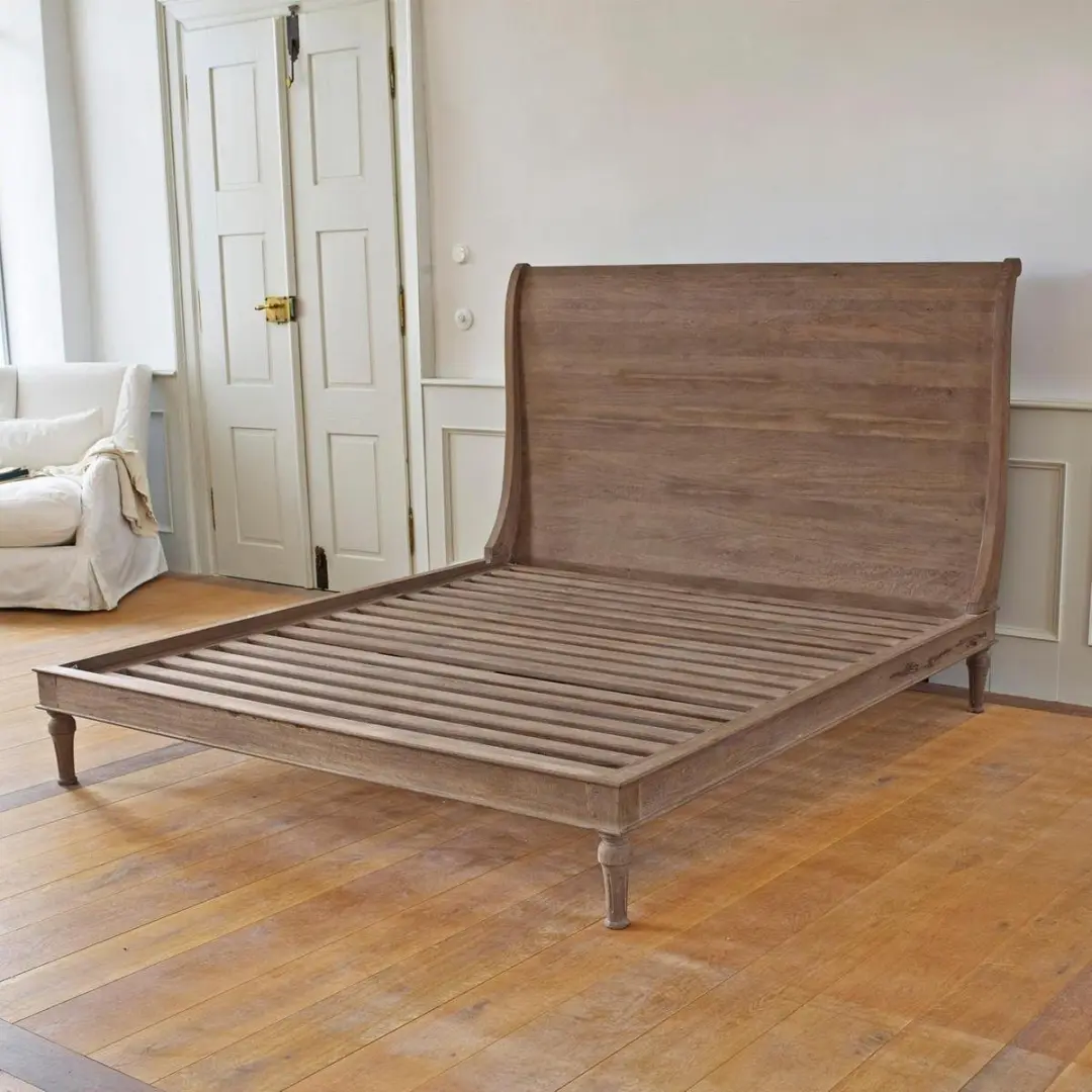 Loberon Bed Saint-Germier Eenpersoons - 180x200cm Bruin - afbeelding 4 van 6