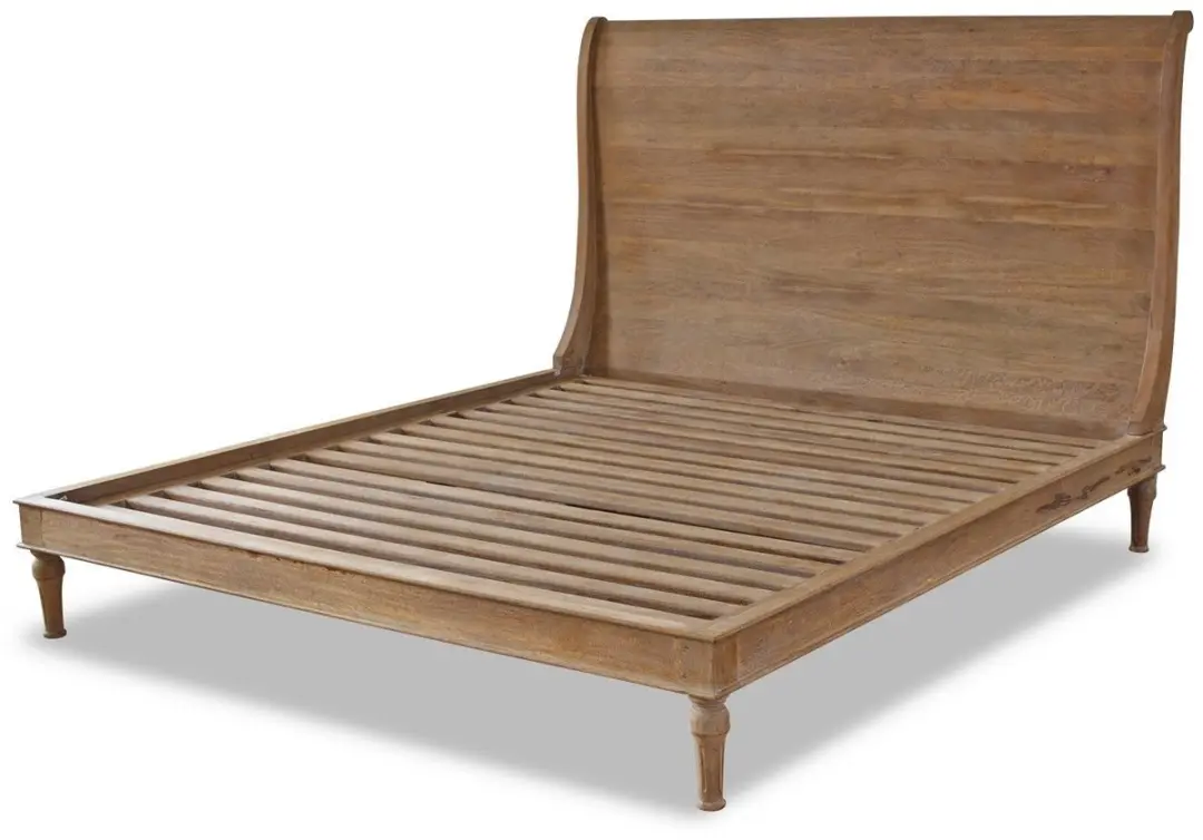 Loberon Bed Saint-Germier Eenpersoons - 180x200cm Bruin - afbeelding 2 van 6
