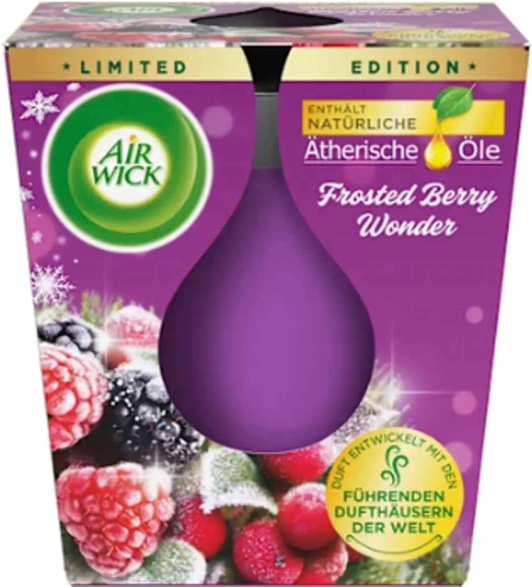 Winter Geurkaars in Glas Frosted Berry Wonder