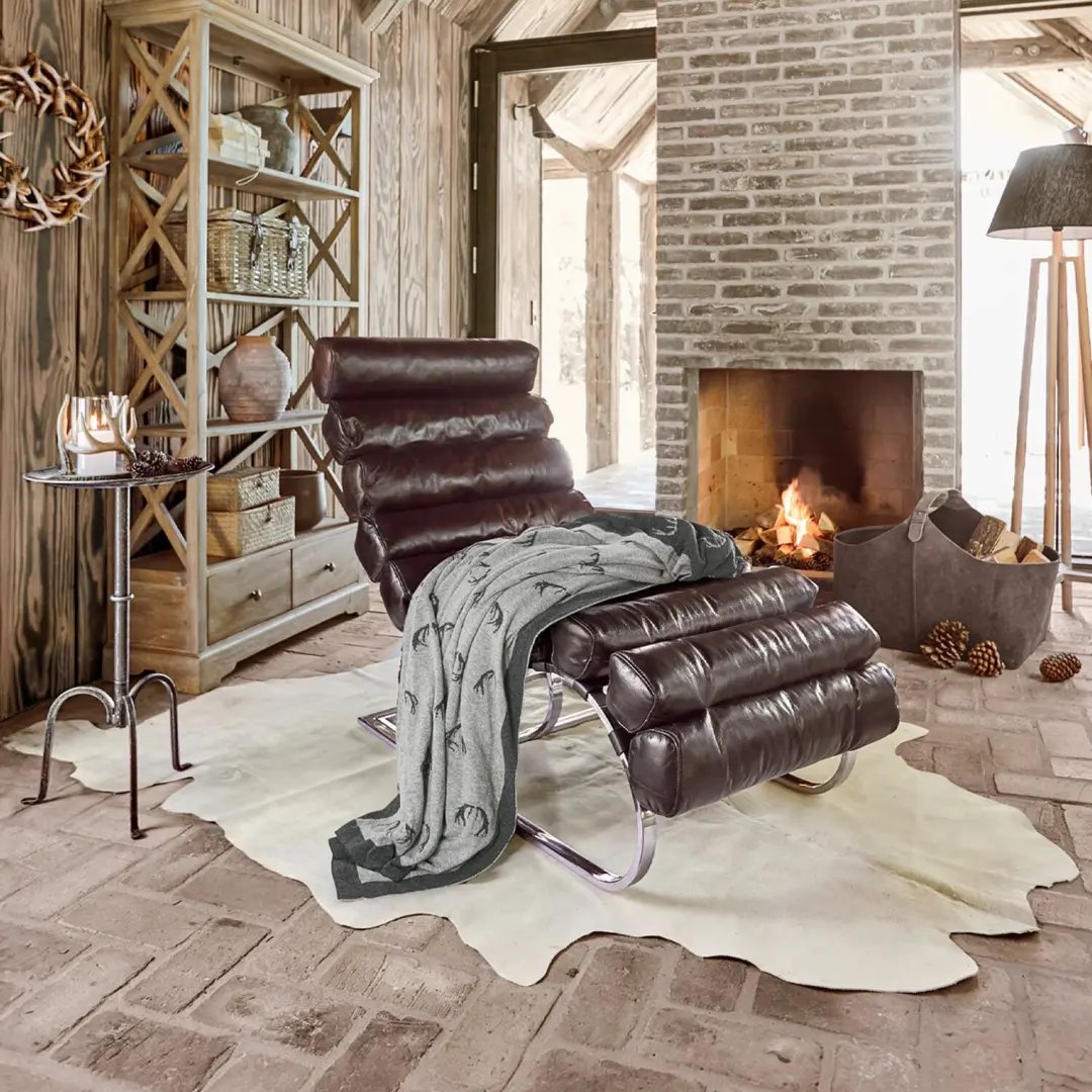 Loberon Vloerkleed Koeienhuid Edward Beige - afbeelding 2 van 5