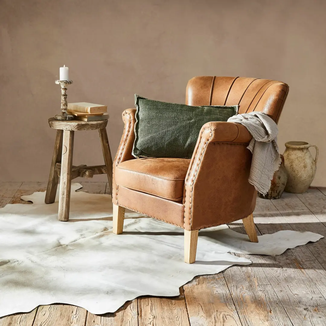 Loberon Vloerkleed Koeienhuid Edward Beige - afbeelding 5 van 5