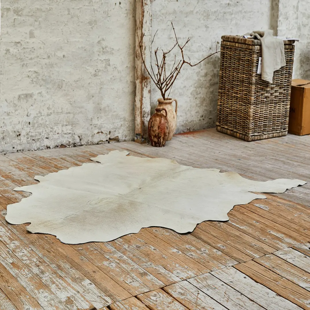 Loberon Vloerkleed Koeienhuid Edward Beige - afbeelding 4 van 5