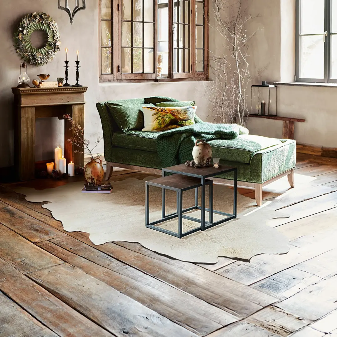 Loberon Vloerkleed Koeienhuid Edward Beige - afbeelding 3 van 5