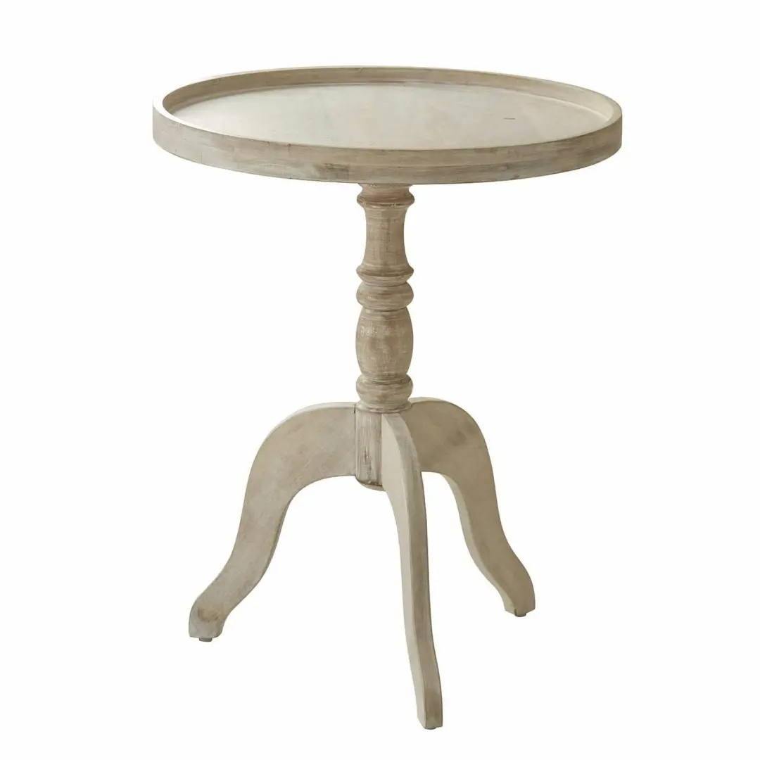 Loberon Bijzettafel Brookdale 59cm Antiekwit - afbeelding 2 van 6