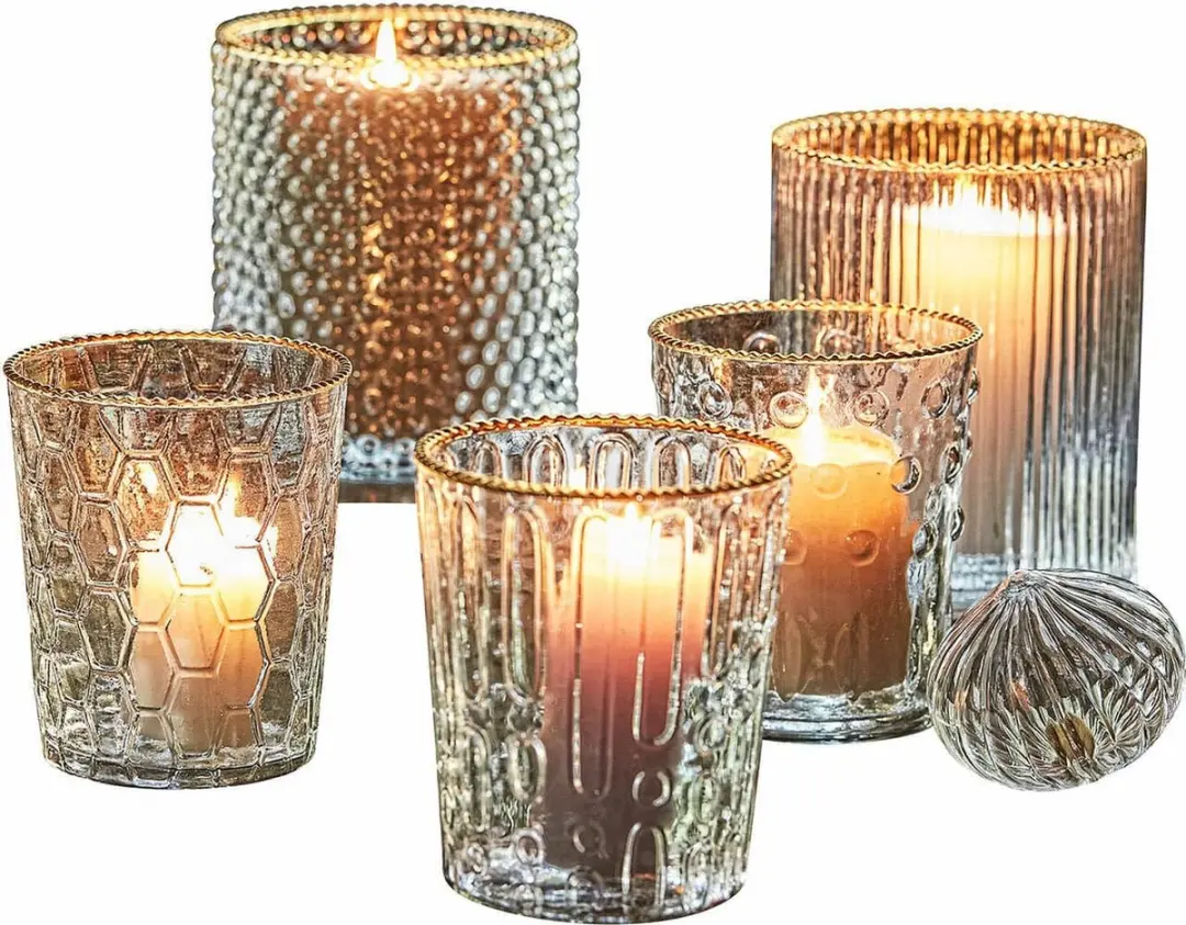 Loberon Rosienne Windlichtset 5 Stuks