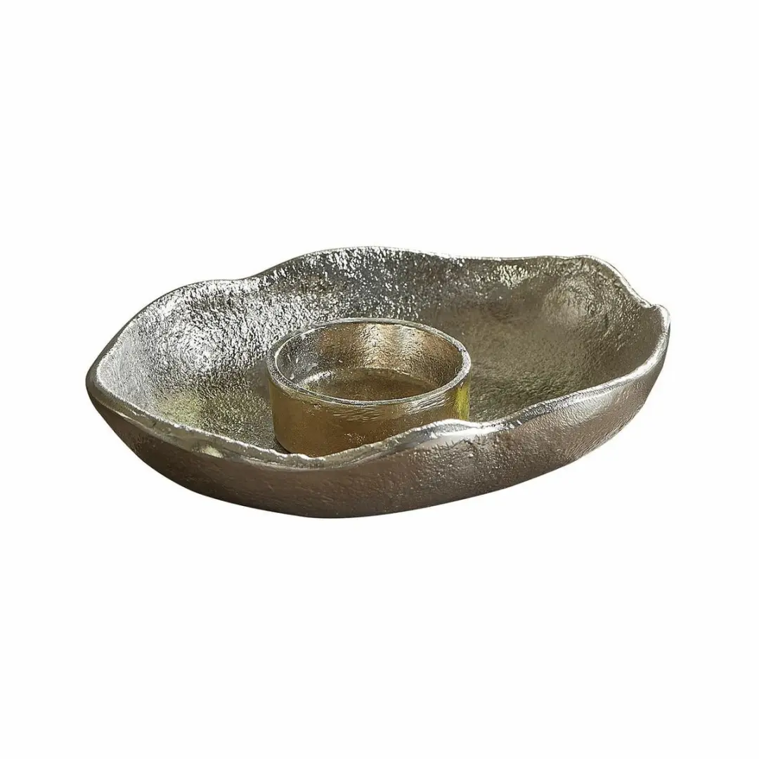 Loberon Quilvano Kaarsenhouder Set - 2 Stuks - Ø14cm - afbeelding 3 van 5