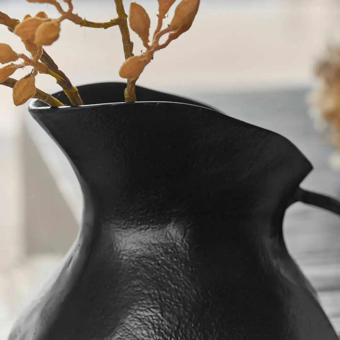 Loberon Évignac Vaas - Ø16cm - Zwart - afbeelding 3 van 5
