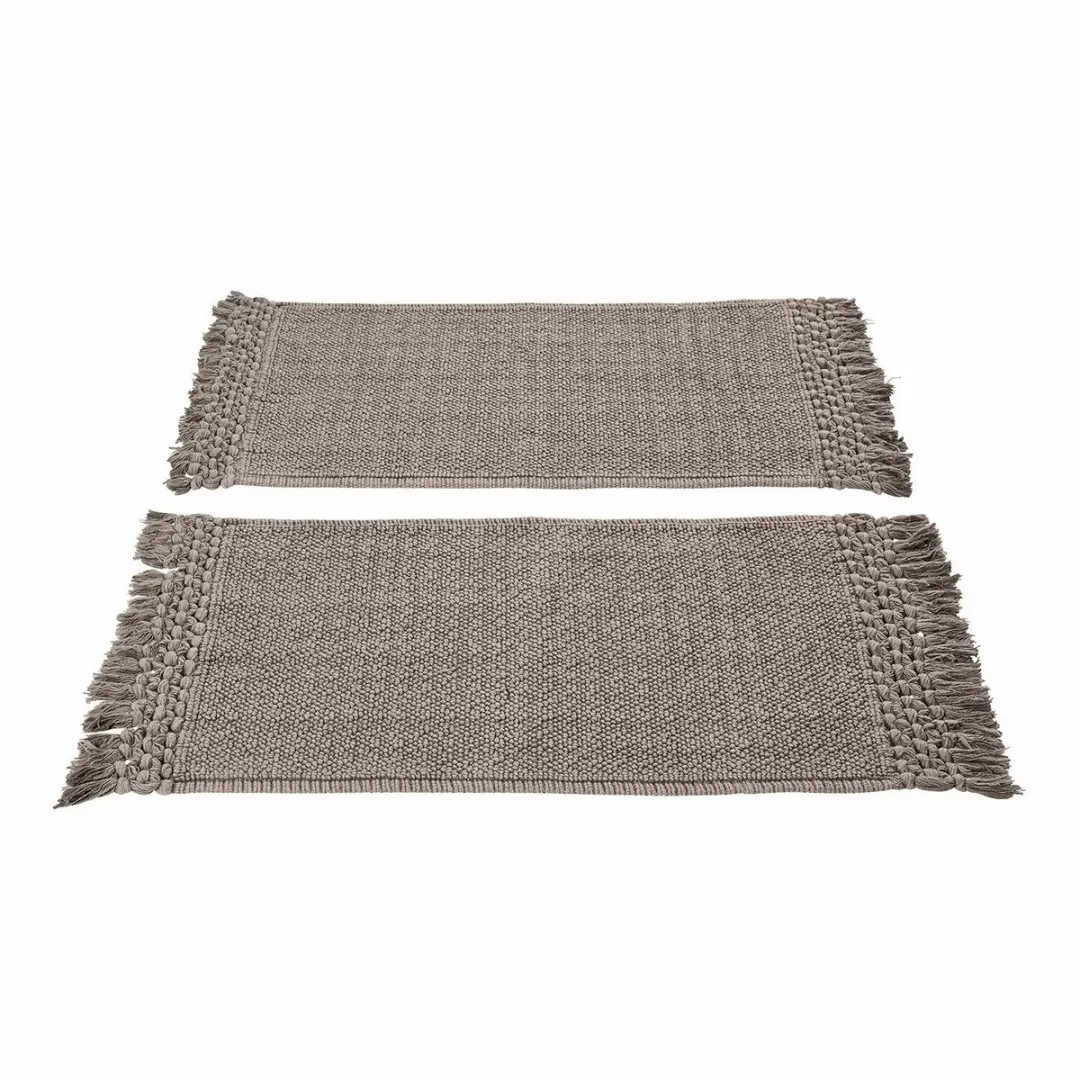 Loberon Faelwyn Badmat set - 2 Stuks - Grijs - afbeelding 2 van 5