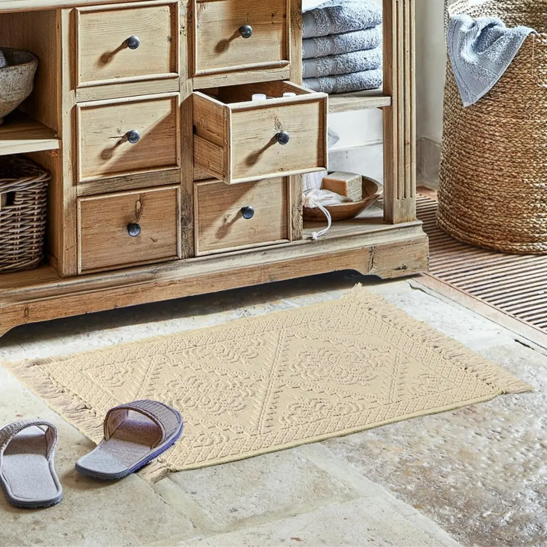Loberon Mivorex Badmat - Beige - afbeelding 2 van 6