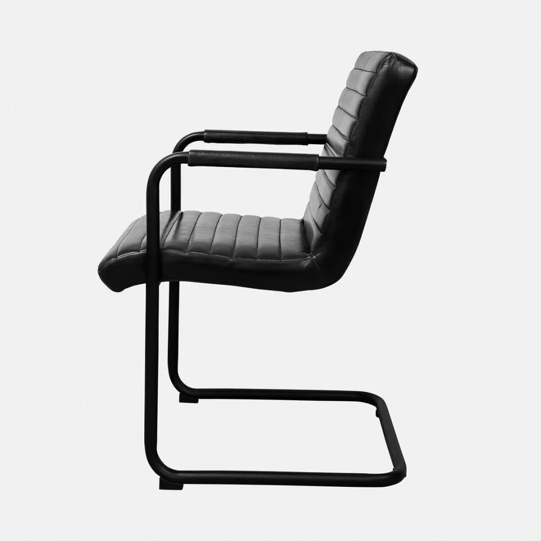 Loberon Redworth Stoel - Zwart - afbeelding 6 van 6