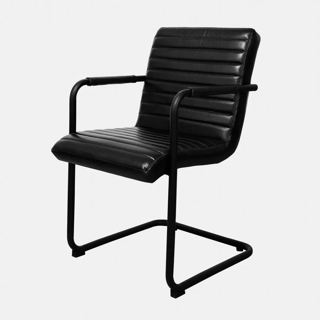Loberon Redworth Stoel - Zwart - afbeelding 4 van 6