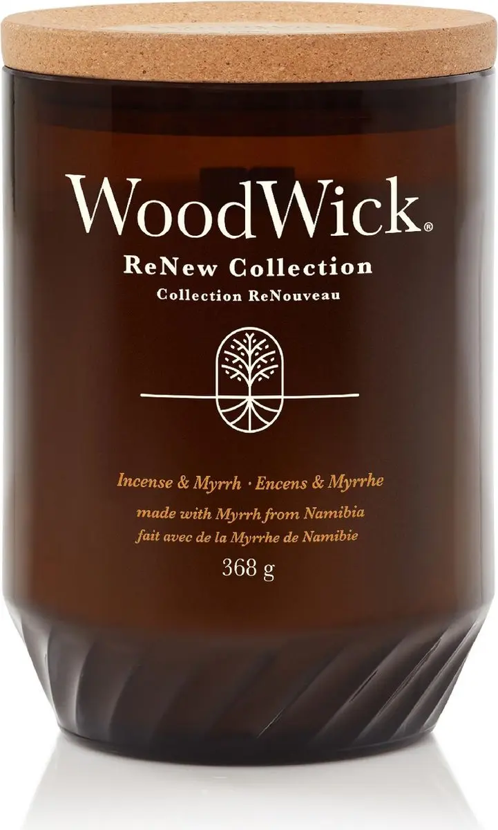 WoodWick ReNew Geurkaars Incense & Myrrh - 75 uur - afbeelding 5 van 6