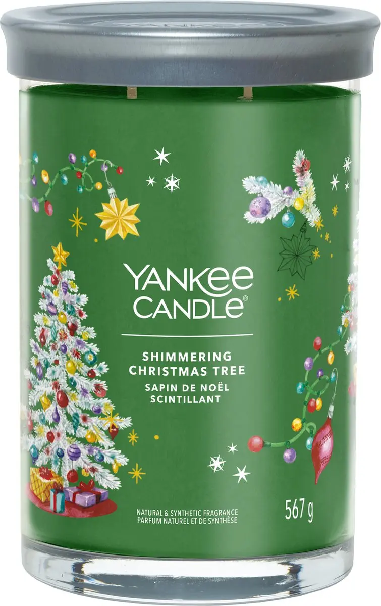 Yankee Candle Shimmering Christmas Tree Geurkaars