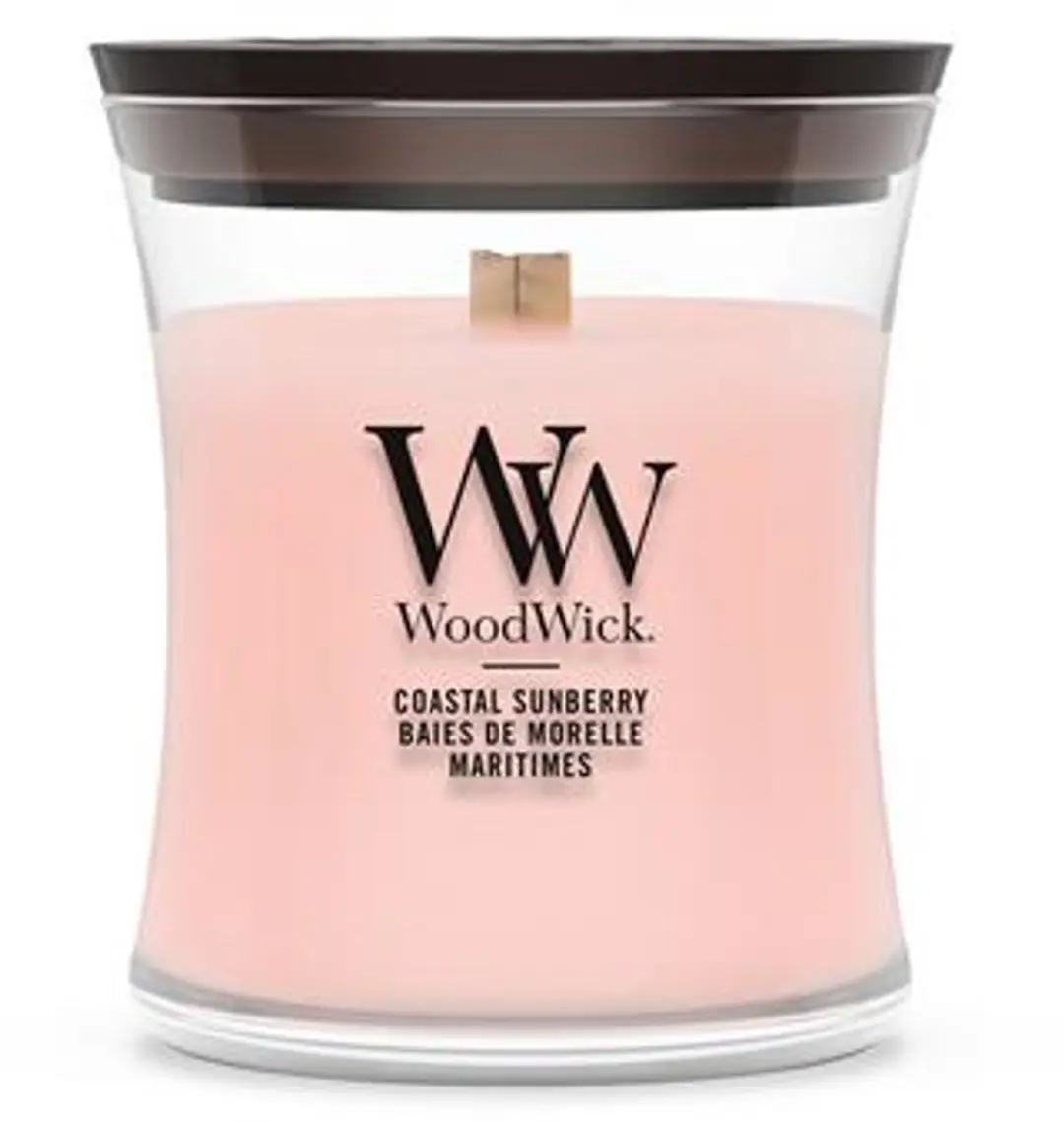 WoodWick Hourglass Coastal Sunberry Mini Geurkaars - 30 branduren - afbeelding 5 van 5