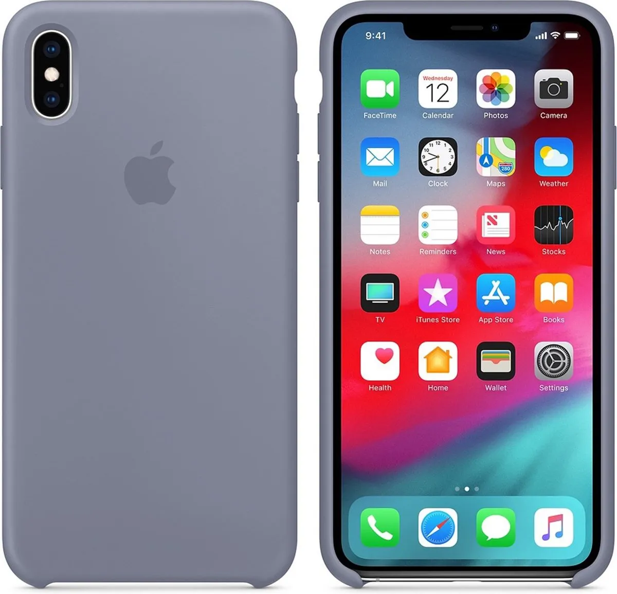 Apple iPhone XS Max Siliconen Back Cover Lavendel - MTFH2ZM/A