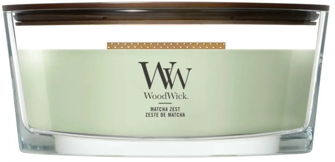 Woodwick Matcha Zest Ellipse Geurkaars 50 uur - afbeelding 6 van 6