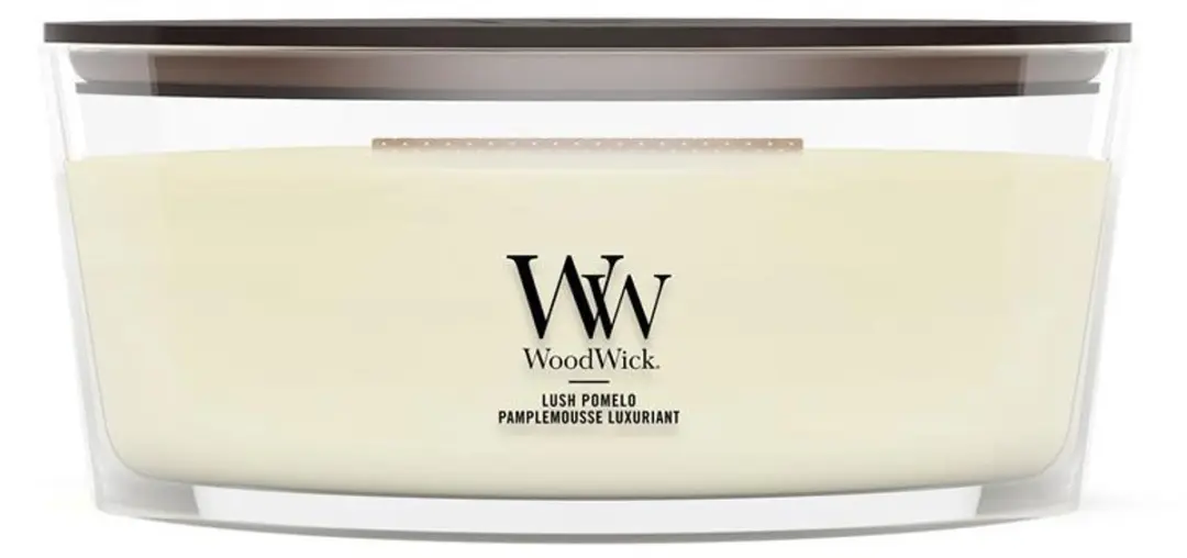 WoodWick Lush Pomelo Ellipse Geurkaars - 50 Branduren - afbeelding 5 van 5