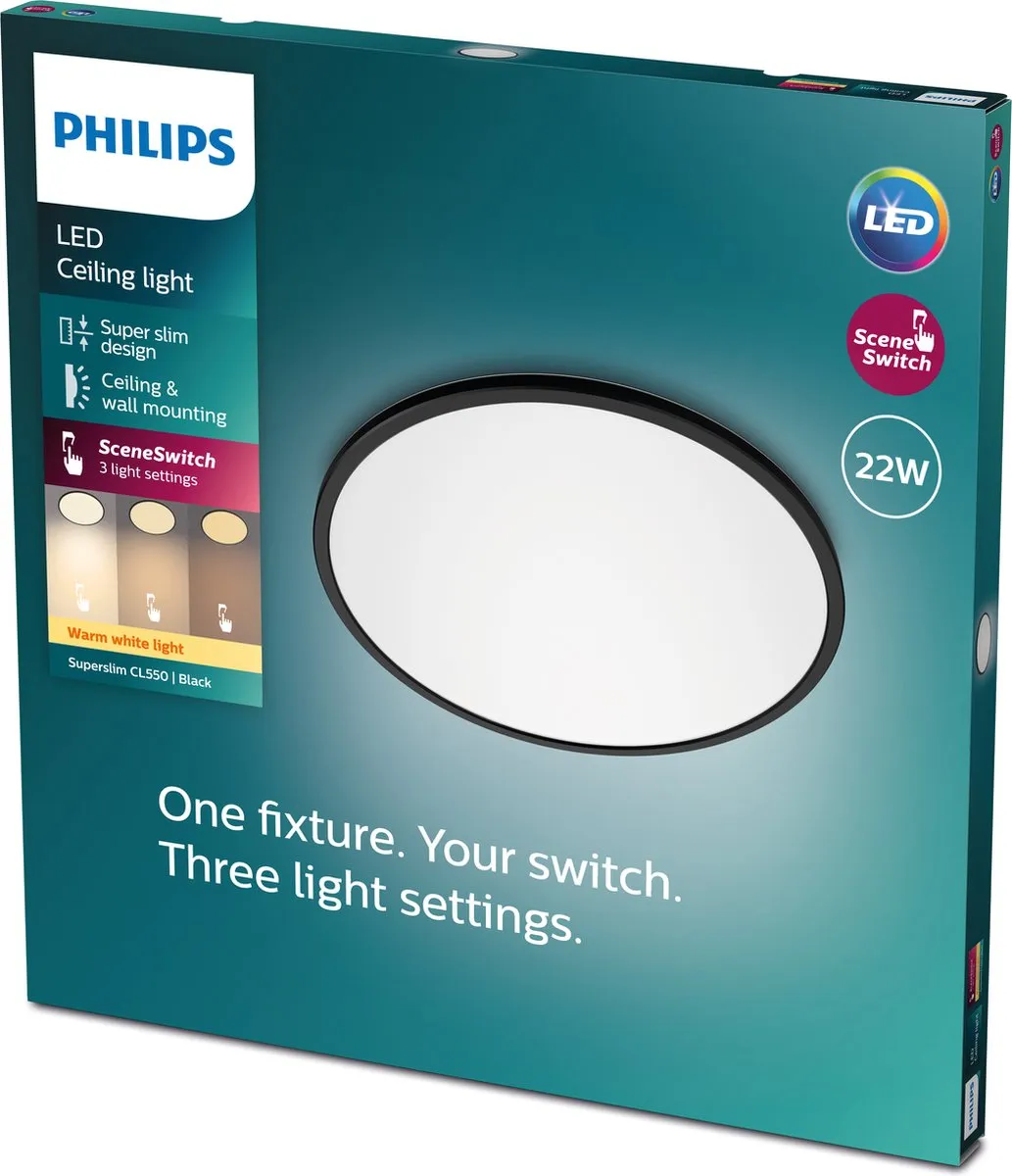 Philips SuperSlim Plafondlamp 22W